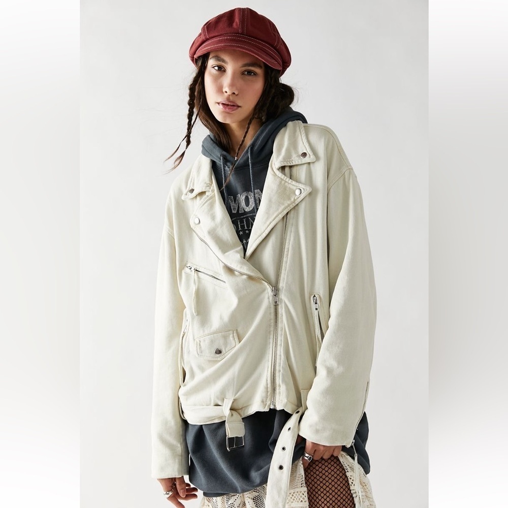 We the Free Rebel Knit Moto Jacket